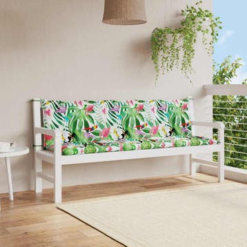 vidaXL Tuinbankkussens 2 st oxford stof meerkleurig, Verzenden, Nieuw