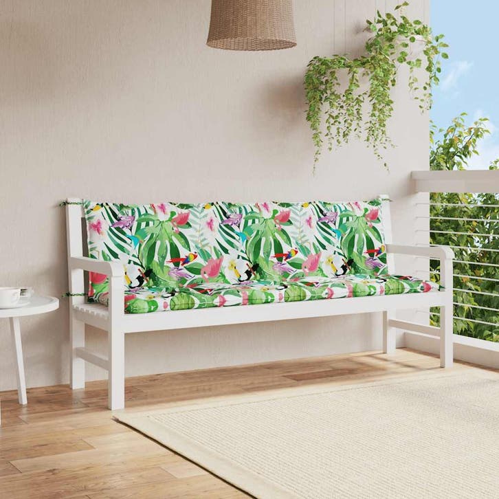 vidaXL Tuinbankkussens 2 st oxford stof meerkleurig, Huis en Inrichting, Woonaccessoires | Kussens, Nieuw, Verzenden