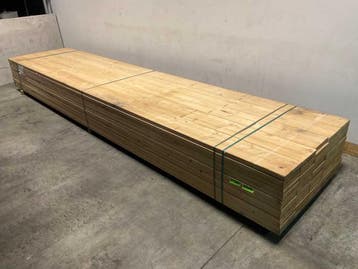 Veiling - 10x Vuren plank geschaafd - 540x23,5x3,8cm, Nieuw