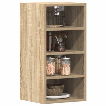 vidaXL Bovenkast Riga 30x29,5x60 cm bewerkt hout sonoma, Huis en Inrichting, Verzenden, Nieuw