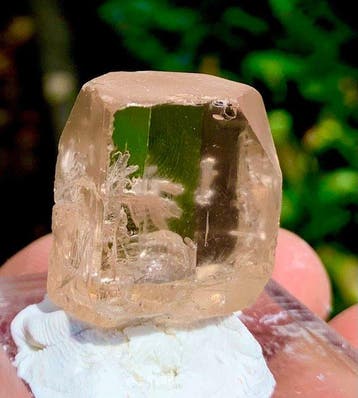 Topaas Kristal - Hoogte: 24 mm - Breedte: 18 mm - 21 g - (1), Collections, Minéraux & Fossiles