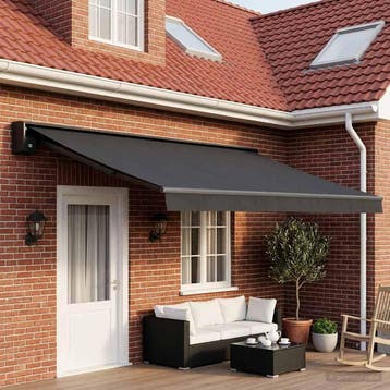 vidaXL Vervangingsdoek voor zonnescherm Antracietkleurig 400, Verzenden