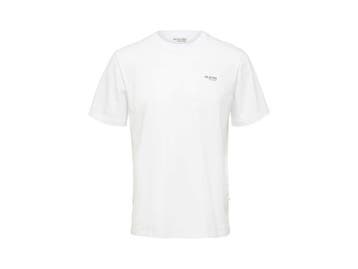 Veiling - Selected Homme Aspen Logo Tee Wit - M, Nieuw