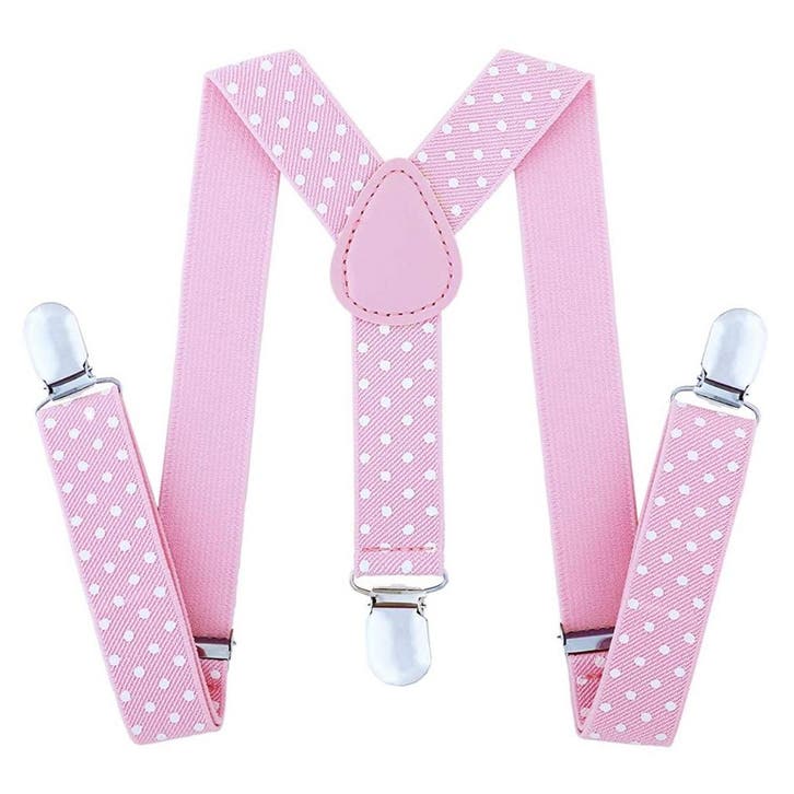 Fako Fashion - Kinder Bretels - Stippen - 65cm - Roze, Kinderen en Baby's, Kinderkleding | Overige, Verzenden