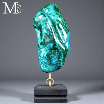 Chrysocolle et Malachite - Exemplaire exclusif - Base