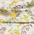 AA101 - Decoratieve stof - Kolibrie, Bloemen en Bladeren -