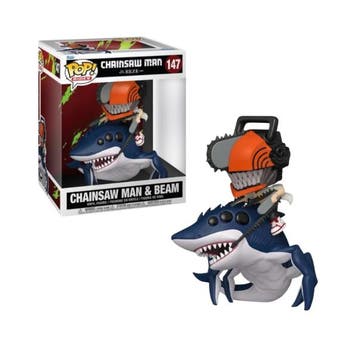 Funko Pop! Rides: Chainsaw Man - Chainsaw Man & Beam #147, Verzenden, Nieuw