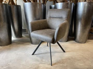 Veiling - Eetkamerstoel Manur (set van 6) Microvezel stof -, Nieuw