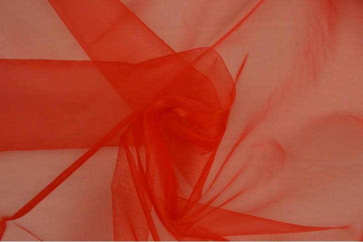 15 meter organza stof - Rood, Hobby & Loisirs créatifs, Tissus & Chiffons, Envoi