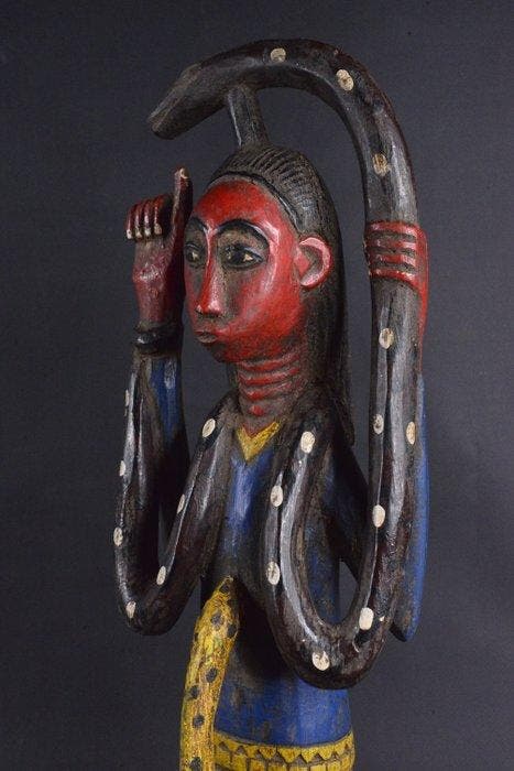 Standbeeld van Mami-Wata - Gouro - Ivoorkust, Antiquités & Art, Art | Art non-occidental