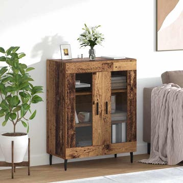 vidaXL Dressoir Oud Hout 69,5 x 34 x 90 cm Bewerkt hout, Verzenden, Nieuw