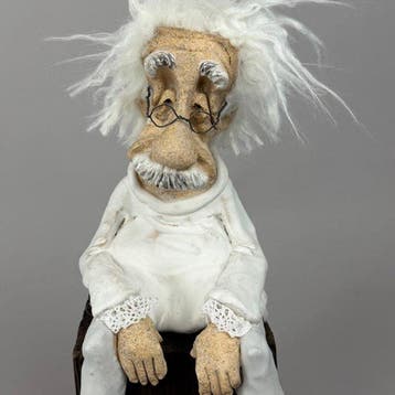 Anna Em - LARGE -Albert Einstein…. hand made