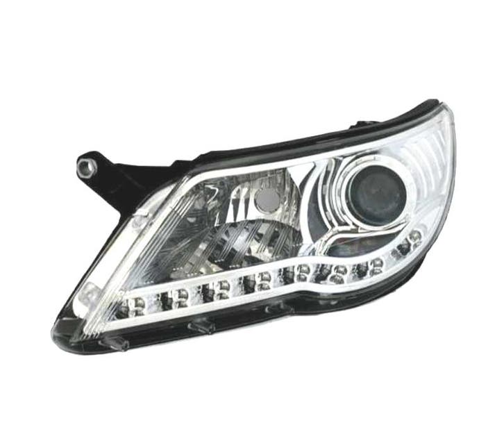 PHARES LED DAYLIGHT POUR VOLKSWAGEN VW TIGUAN 07-11 FOND CHR, Auto-onderdelen, Verlichting, Verzenden