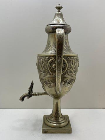 Samovar - Ancien urne à thé en alliage métallique européen /