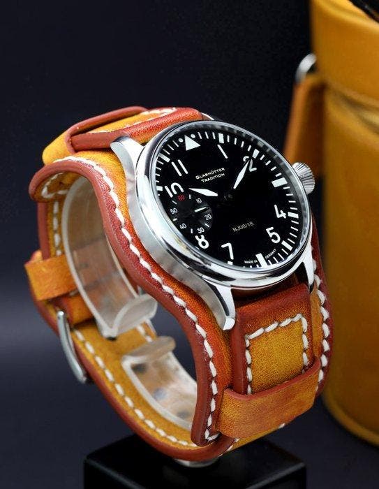 Glashütter Tradition - Aviator Convert - Sans prix de, Handtassen en Accessoires, Horloges | Heren