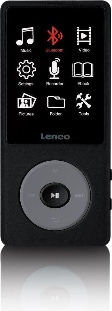 MP3 Speler met Bluetooth - Inc. 8GB SD - Zwart - Lenco - XEM, TV, Hi-fi & Vidéo, Lecteurs Mp3 | Marques Autre, Verzenden