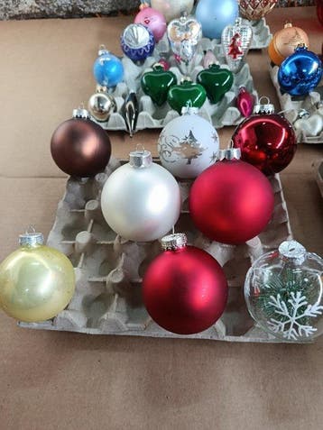 Boules de Noël (78) - Verre, Diversen, Nieuw