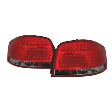 FEUX ARRIÈRE AUDI A3 8P 03-08 LED ROUGE FUMÉ, Verzenden
