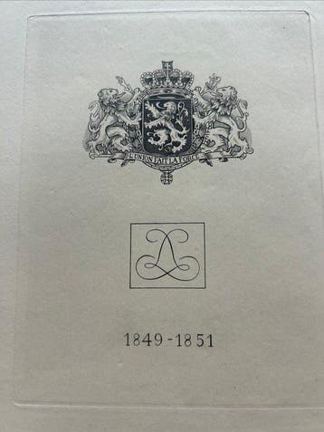 Belgique 1849/1851 - Ensemble complet de gravures de Léopold, Gestempeld