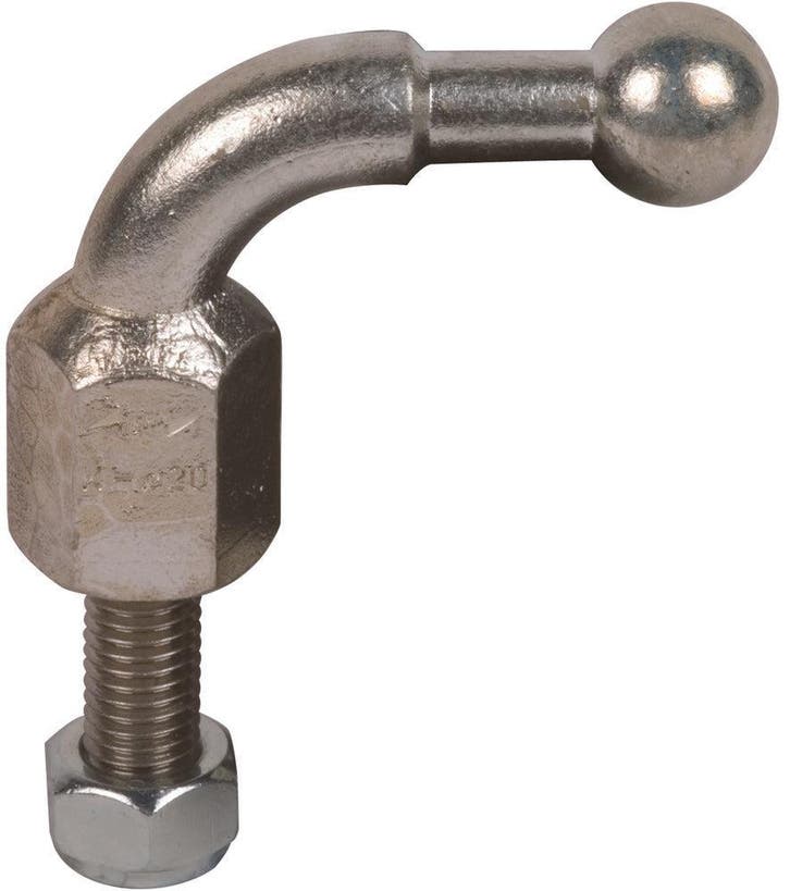 Dehn Fixed Ball Point 25mm Angled With Threaded Bolt M16 -, Bricolage & Construction, Électricité & Câbles, Envoi