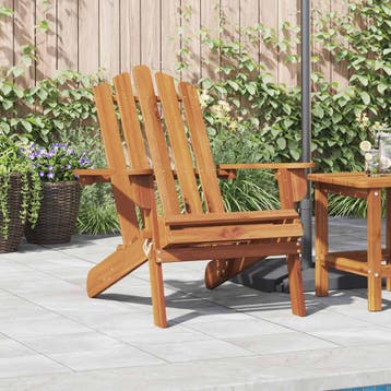 vidaXL Tuinstoel Adirondack massief acaciahout, Verzenden, Nieuw