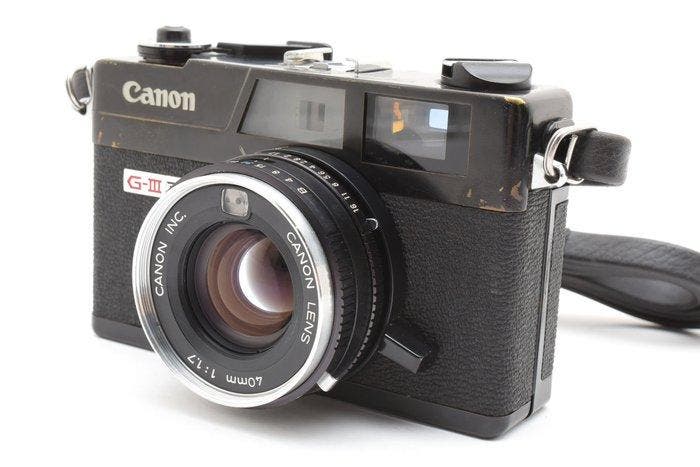 Canon Canonet QL17 G-III Black with Leather Case & Strap, TV, Hi-fi & Vidéo, Appareils photo analogiques