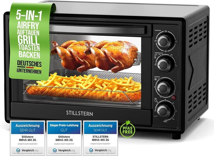 Stillstern Mini-oven met circulatielicht (45 liter), dubbele, Huis en Inrichting, Woonaccessoires | Overige, Nieuw, Verzenden