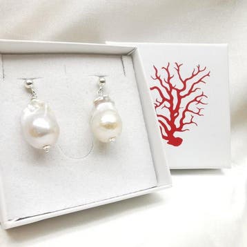 Perle - Argent 925 - Boucles doreilles, Collections
