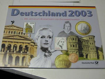 19,40 Euro 2003 Brd 5 x 3,88 Euro + 123,60 Euro Briefmark..., Verzenden