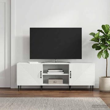 vidaXL TV Kast 150 x 31 x 50 cm Wit Bewerkt hout, Verzenden