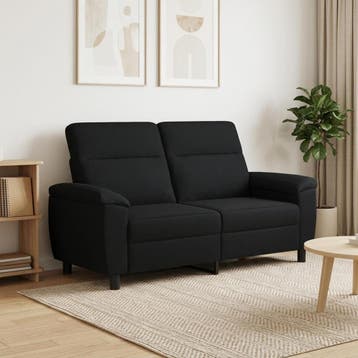 vidaXL bank / zetel Zwart 178 x 90 x 95 cm Stof, Huis en Inrichting, Verzenden, Nieuw