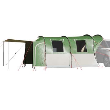 vidaXL Autotent 4-persoons waterdicht groen, Verzenden, Nieuw