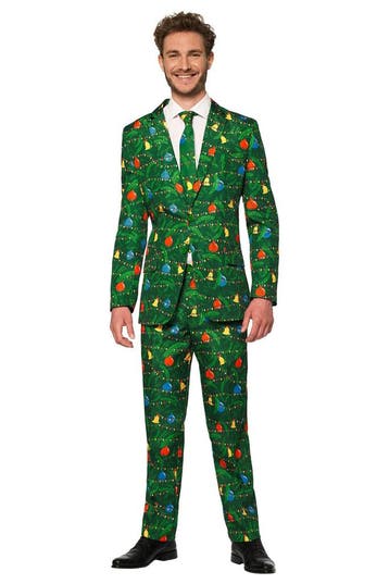 Groen Pak Kerstmis Met Licht, Verzenden