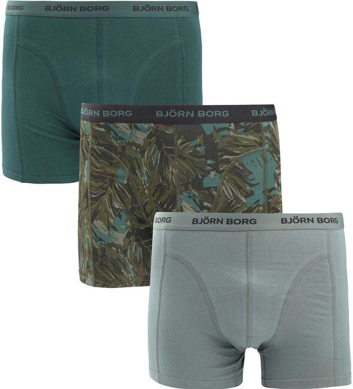 Bjorn Borg Boxers 3Pack Stretch Groen maat S Heren, Kleding | Heren, Ondergoed, Groen, Boxer, Verzenden