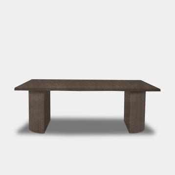 Tafel Boomstam Eikenhout  Half Rond  260x100, Huis en Inrichting, Nieuw