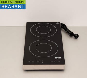 HCB RVS Plaque à induction 2 brûleurs 3,5 kW 230V Horeca, Verzenden