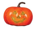 Halloween Pompoen met Licht 11cm, Verzenden, Nieuw