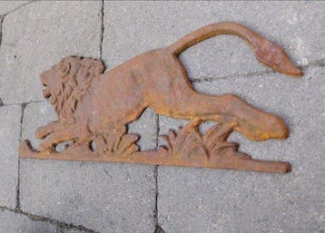 Ornement décoratif - Cast Iron Wall Plaque – Lion - Europe -