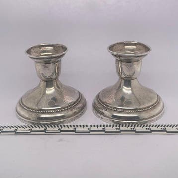 CBZ - Kandelaar (2) - Zilver - Zilveren .925 Kandelaars