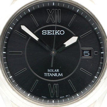 Seiko - Solar Titanium - Zonder minimumprijs - V145-0BA0 -