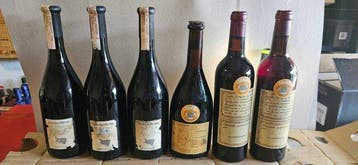 1985 Fontanafredda San Pietro, 1974 Bersano, 1964 x2 Ratti, Verzamelen, Nieuw