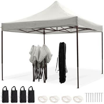 2dekans | LifeGoods Partytent Easy Up - 3x3 m - Wit -, Tuin en Terras, Ophalen of Verzenden, Nieuw