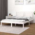 vidaXL Bedframe massief hout wit 160x200 cm, Verzenden, Nieuw