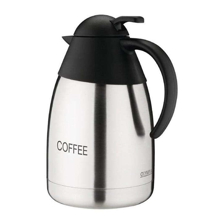 Isoleerkan RVS koffie | 1,5L | 25(h) x 14(Ø)cm Olympia, Zakelijke goederen, Horeca | Keukenapparatuur, Nieuw in verpakking, Verzenden