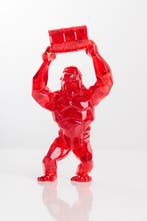 Richard Orlinski (1966) - Kong Oil Bubble (Red Edition)