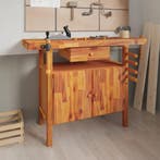 vidaXL Werkbank met lade en bankschroeven 124x52x83 cm, Verzenden