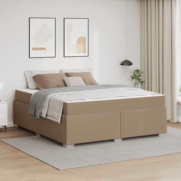 vidaXL Bedframe Cappuccino 180 x 200 cm Stof, Verzenden, Nieuw