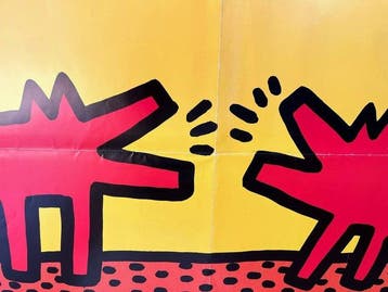 Keith Haring - Original exhibition poster by Keith Haring -