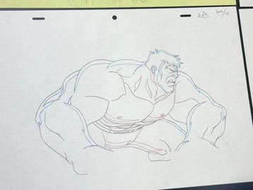 Marvel - 4 x originele animatietekeningen van Spiderman en