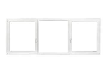 PVC draaikiep-vast-draaikiep b300xh130 cm Wit, Ophalen of Verzenden, Gevelraam of Ruit